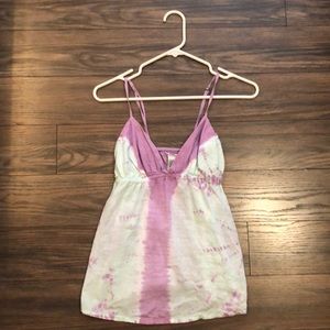 • purple & teal • spaghetti strap • tank top